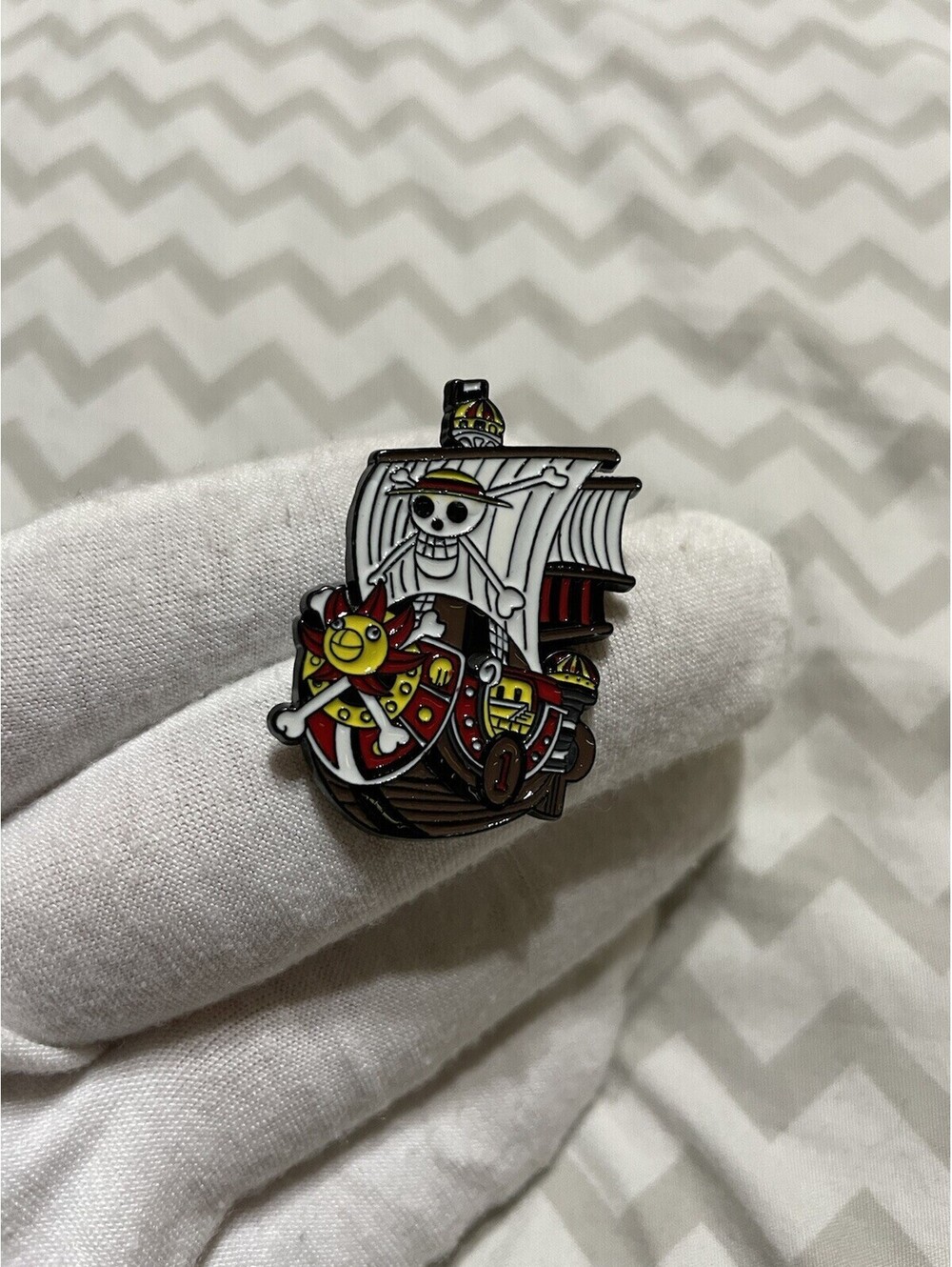 One Piece Thousand Sunny Monkey D Luffy Enamel Pin Brooch anime cartoon cute fun